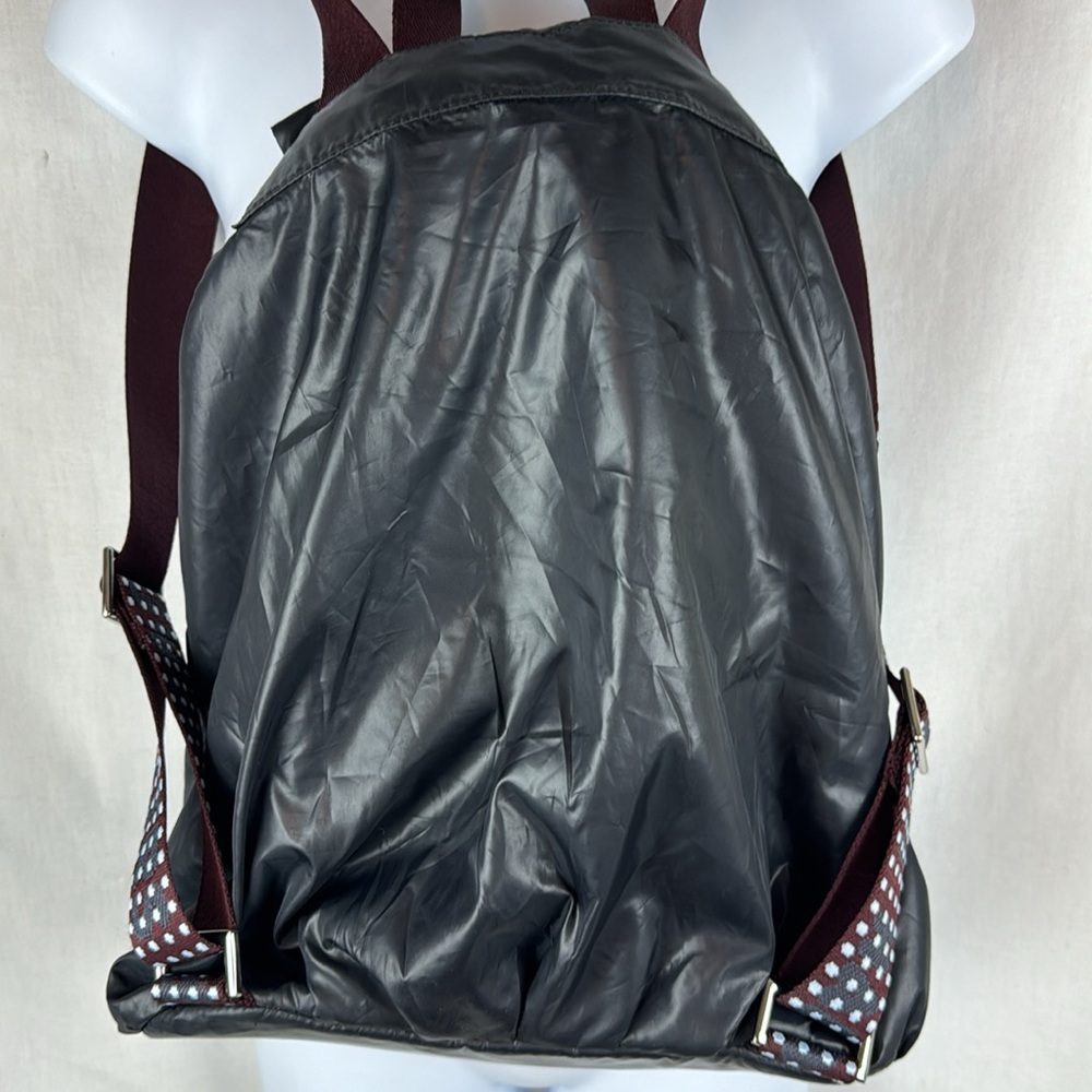 Harajuku lovers black nylon puffer backpack y2K polka dot - Picture 6 of 7